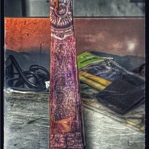 Pink Mixed Media Art Column
